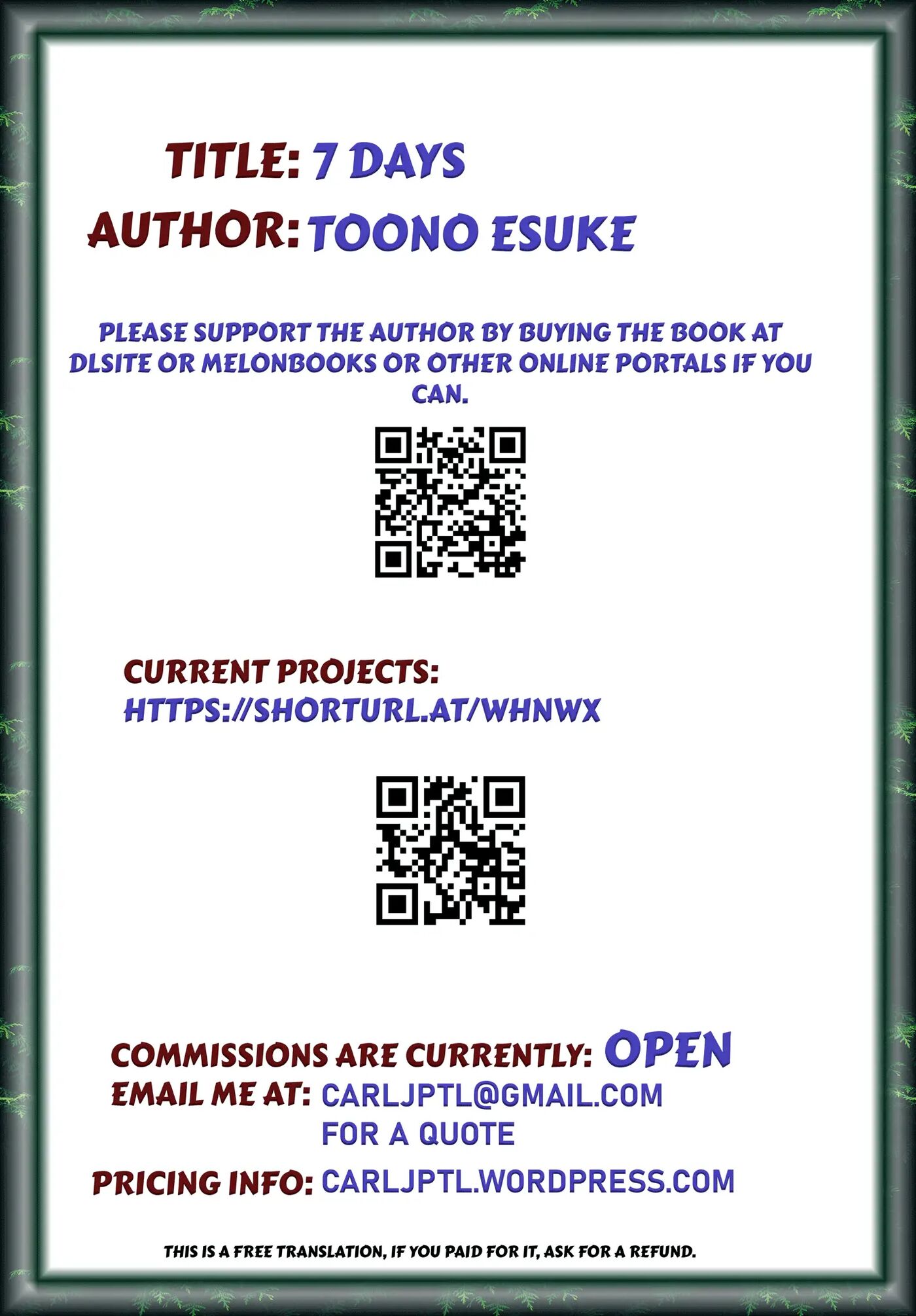 7days (toono Esuke) Chapter 1000 Page 25